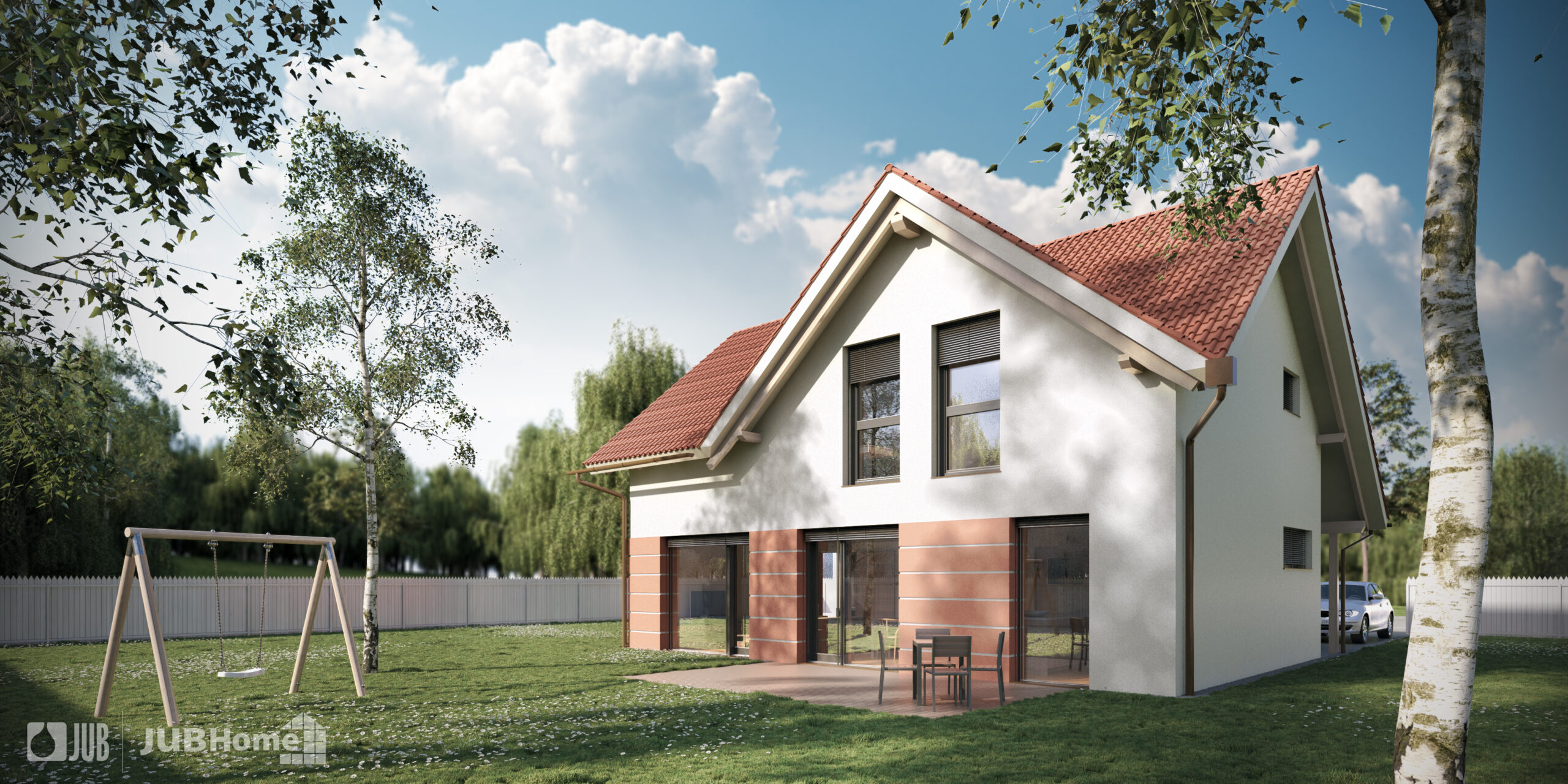 Vizualizacija tipske hiše JUBHome Classic 127