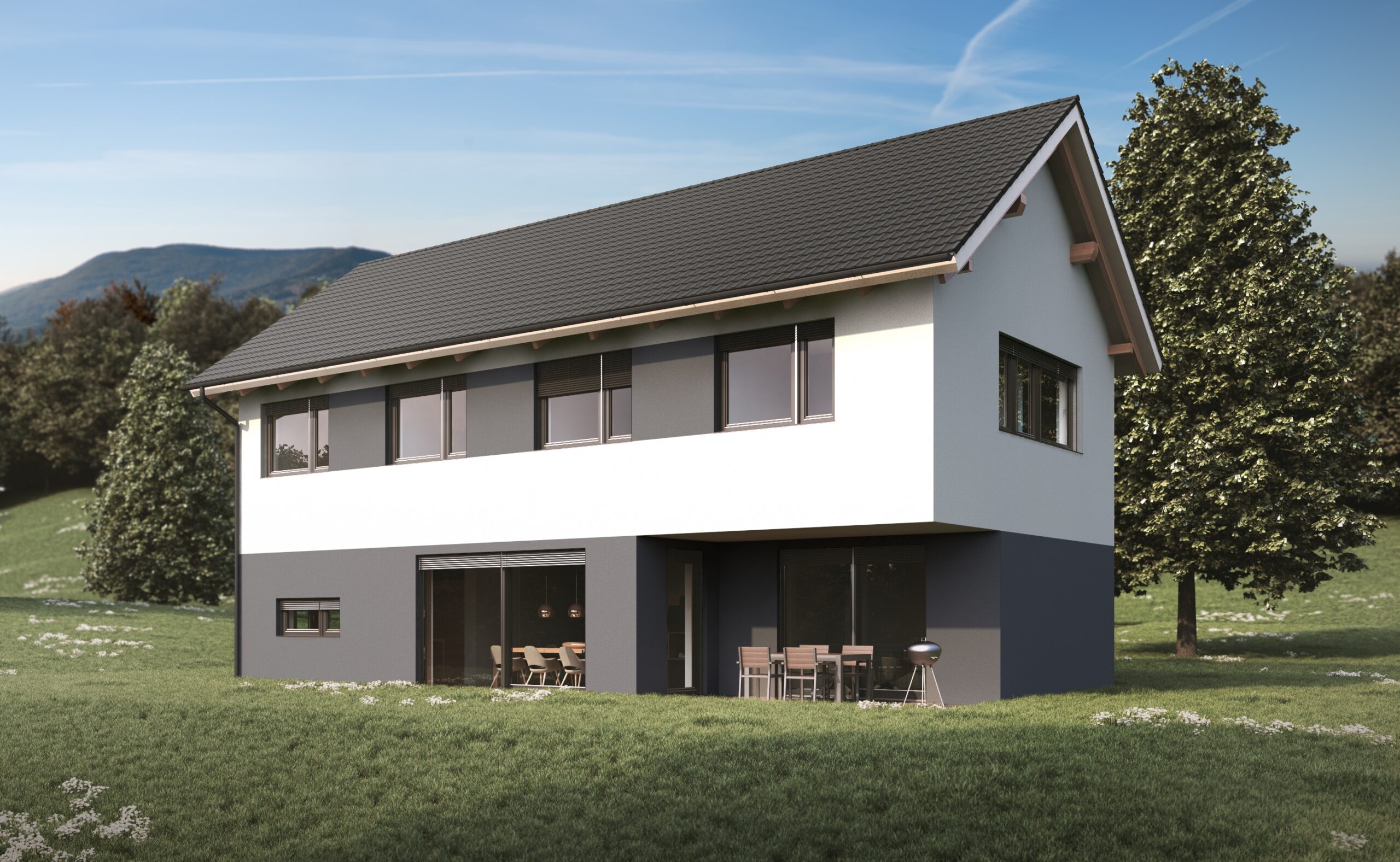 Vizualizacija tipske hiše Classic 153