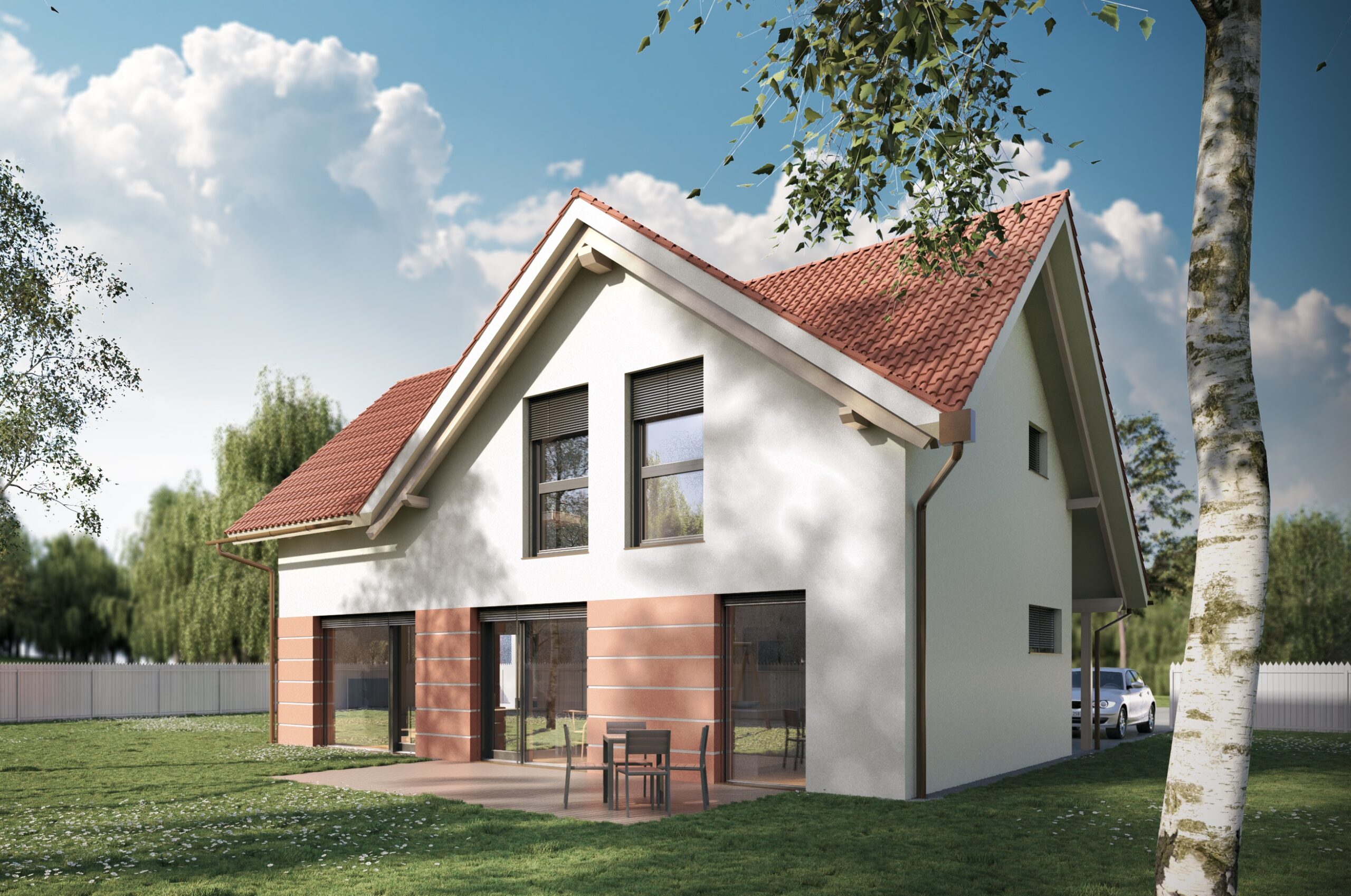 Vizualizacija JUBHome tipske hiše Classic 127