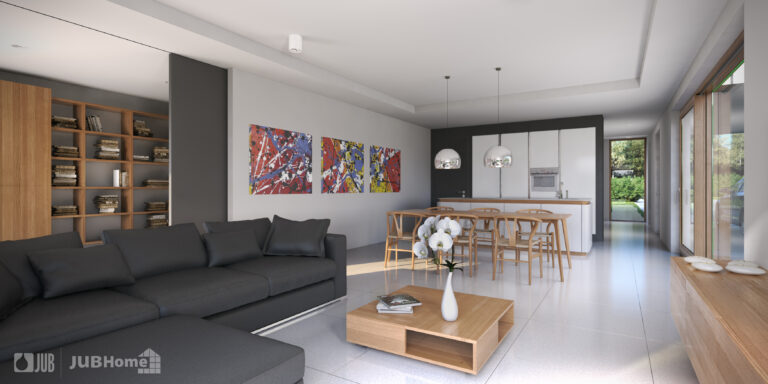 Notranjost tipske hiše Modern 186