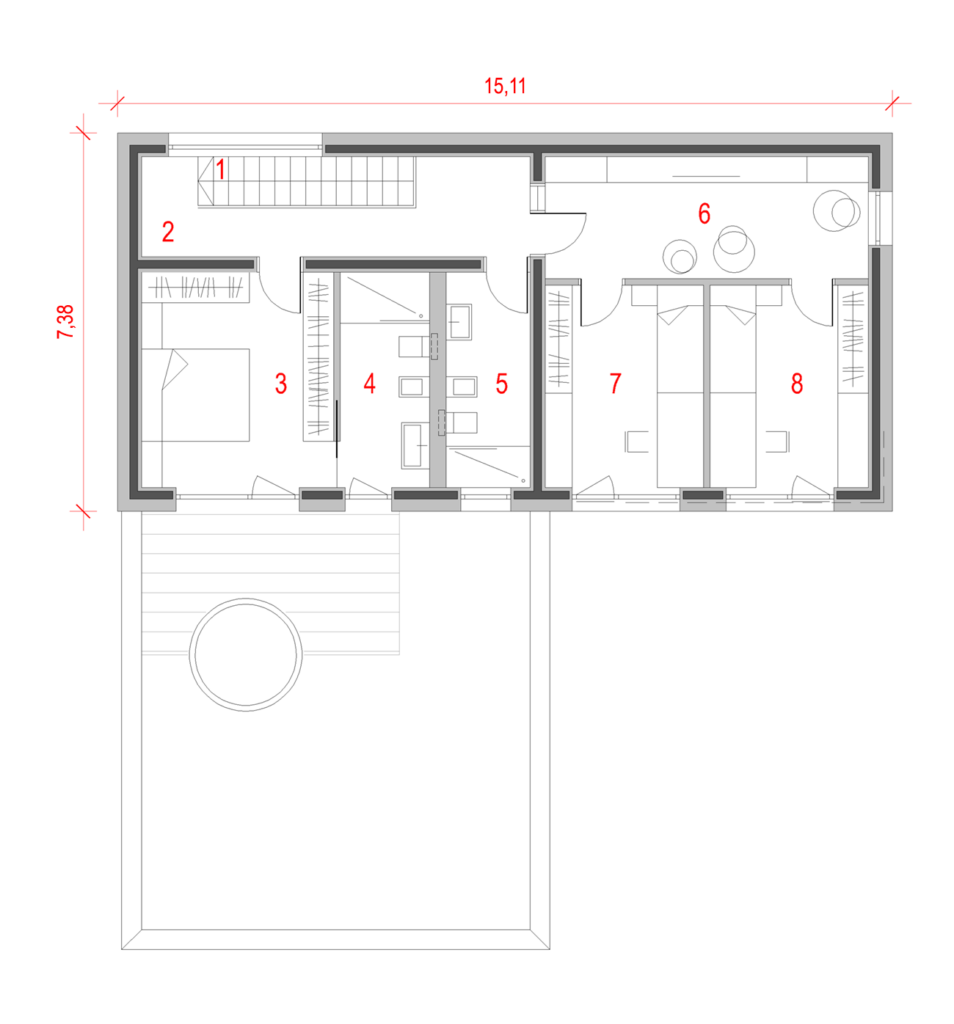 Modern 186 R - nadstropje